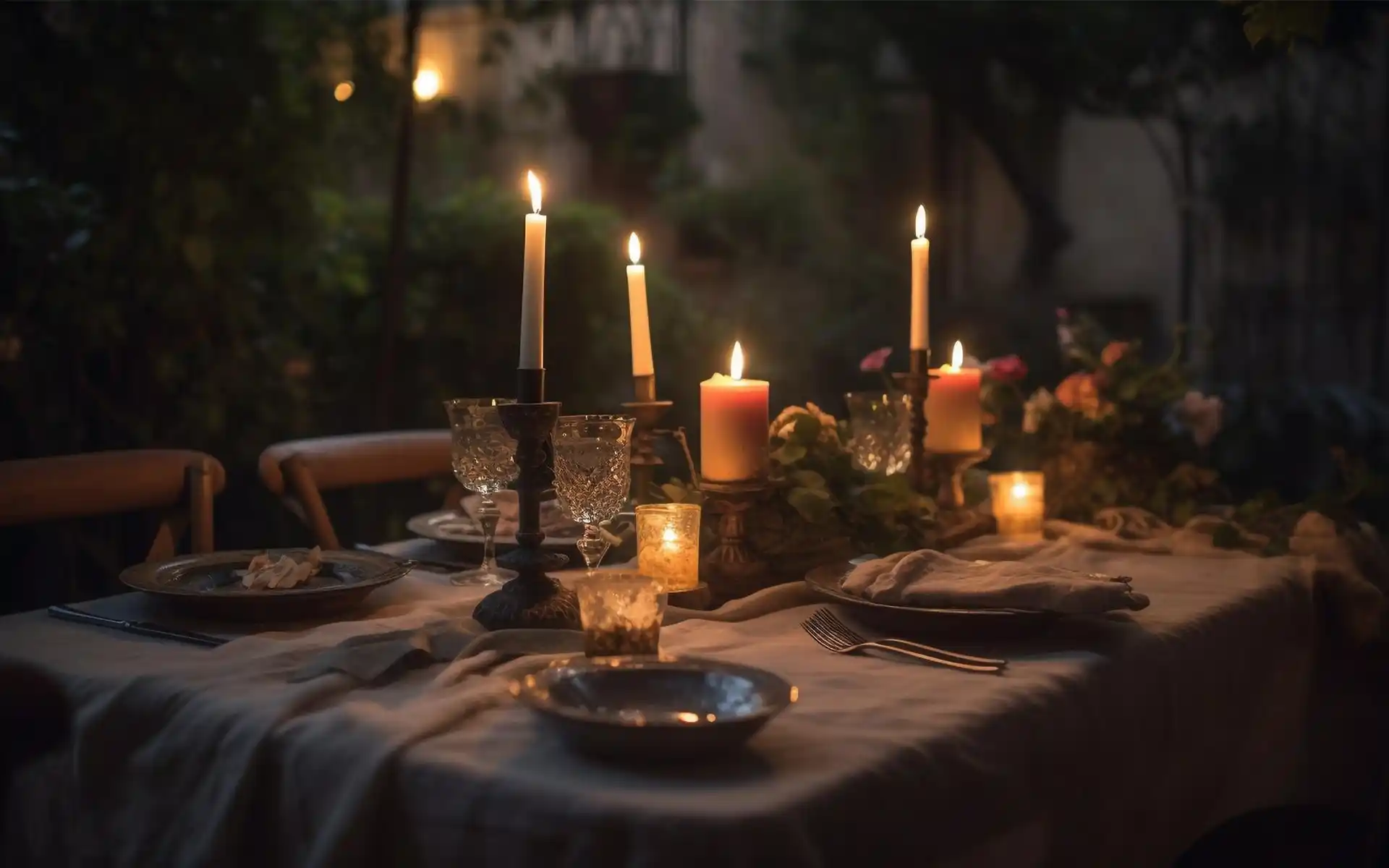 Complete and welcoming spring tablescape ready for guests